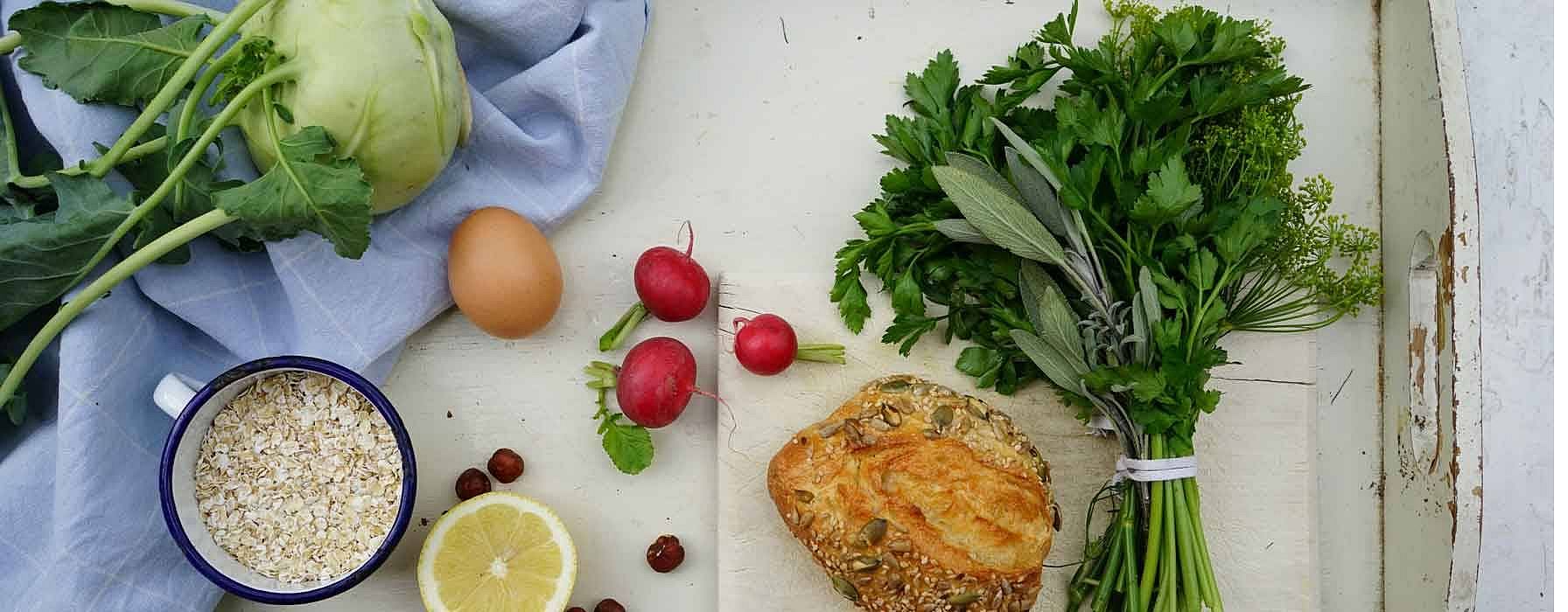 Springtime Burger ingredients