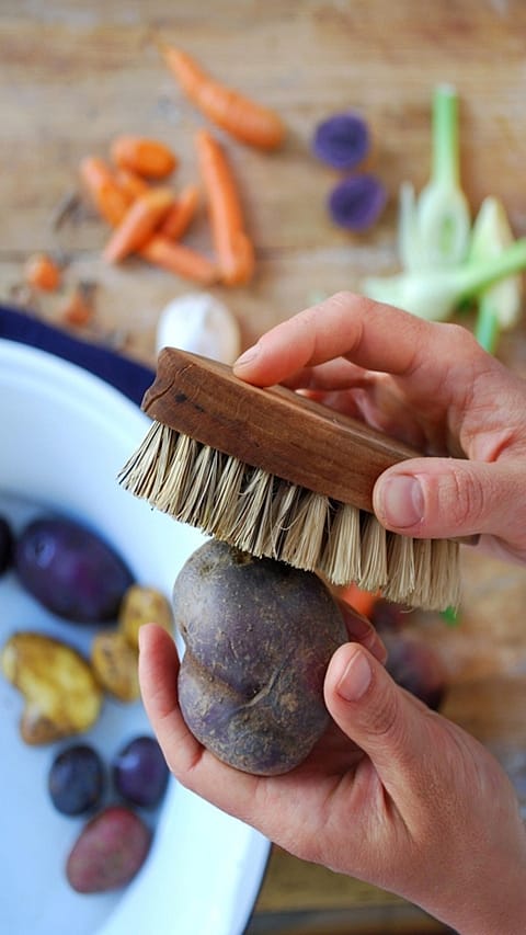 prepairing the vegetables