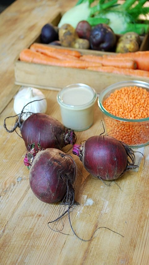 vegetables on table