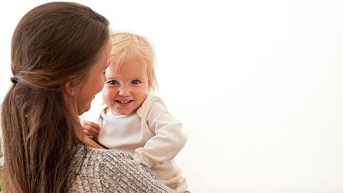 Mother with baby