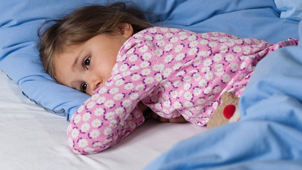 Girl trying to sleep